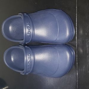 Navy crocs